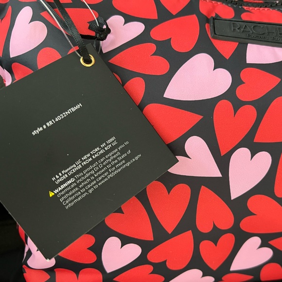 Rachel Roy Heart Nylon Large Pouch Bag NWT - Picture 14 of 15